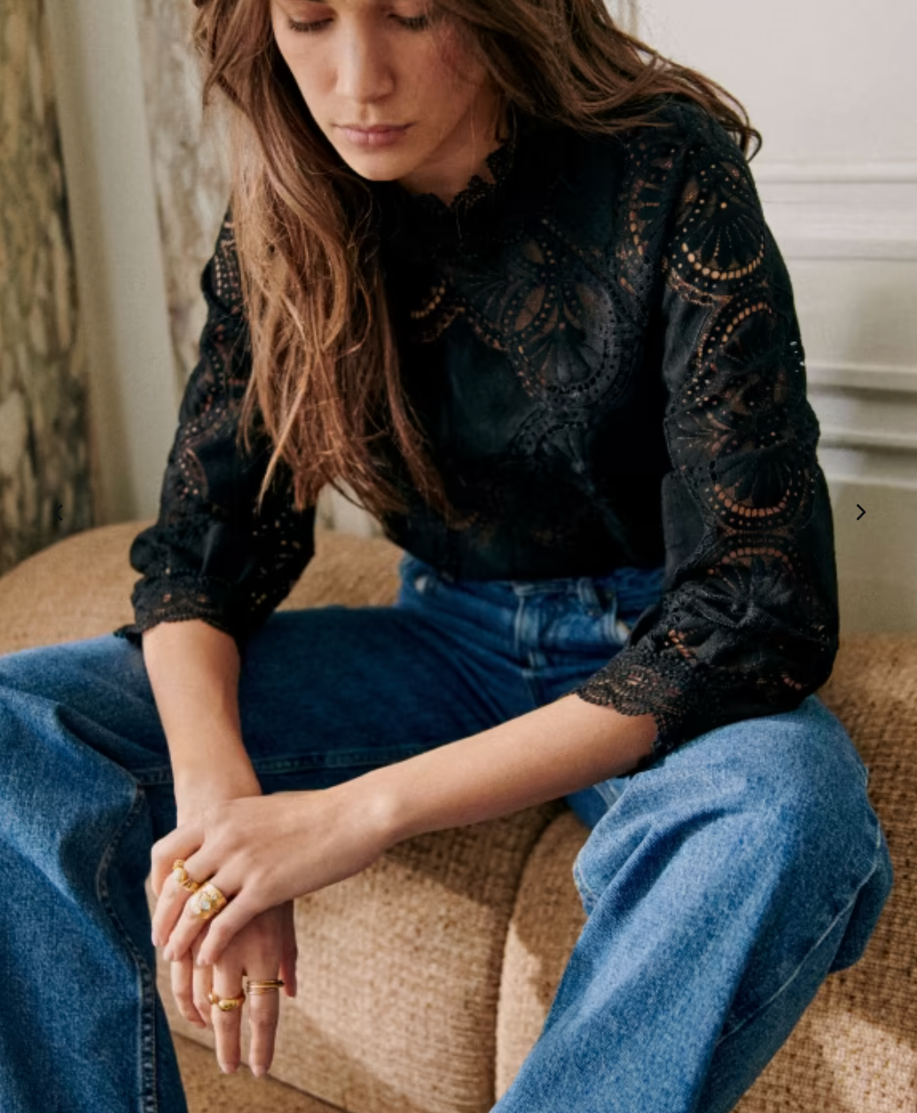 Linked Blouse (SML – Red/Green/Blue)