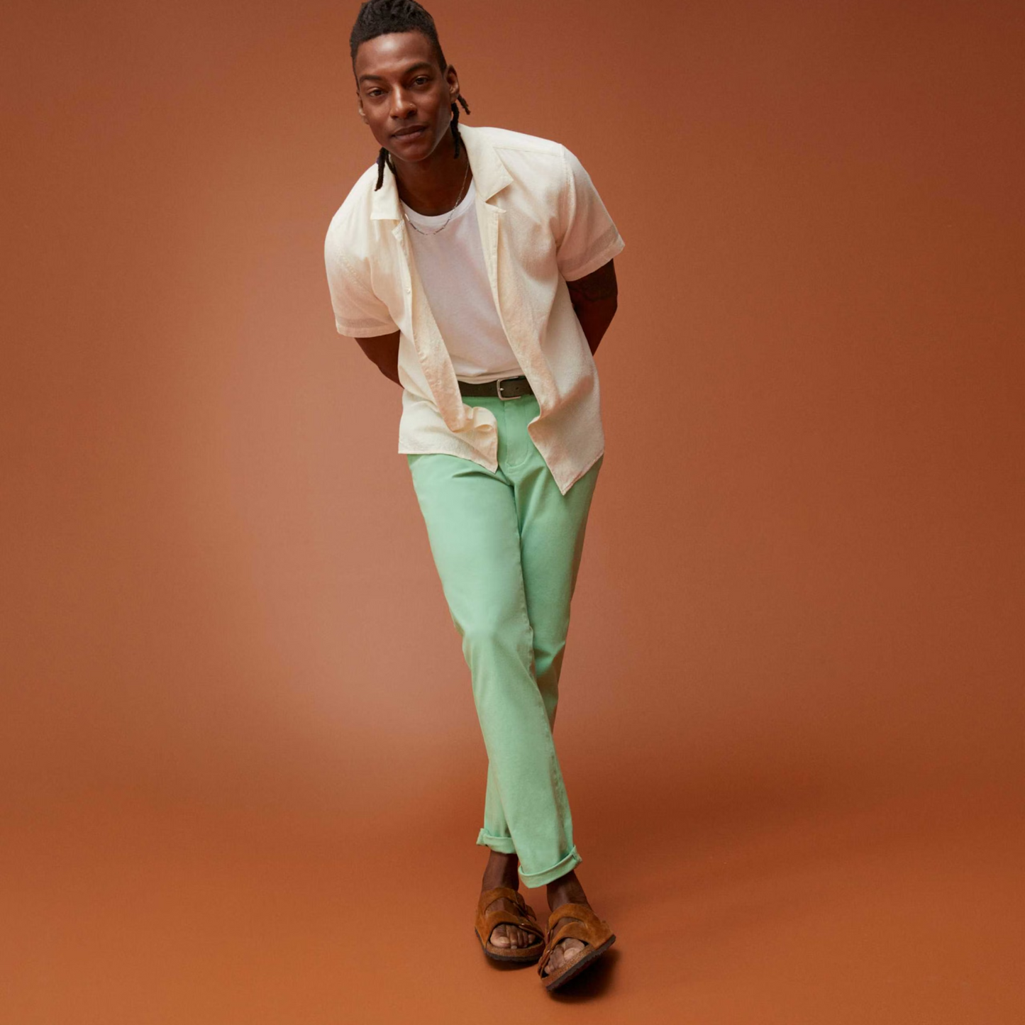 Chino Mist Capri pant
