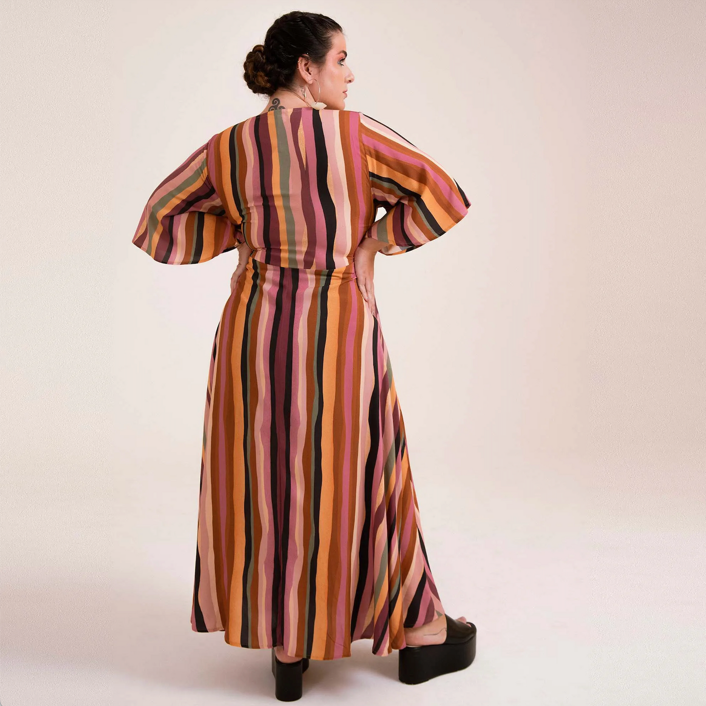 Long stripes dress