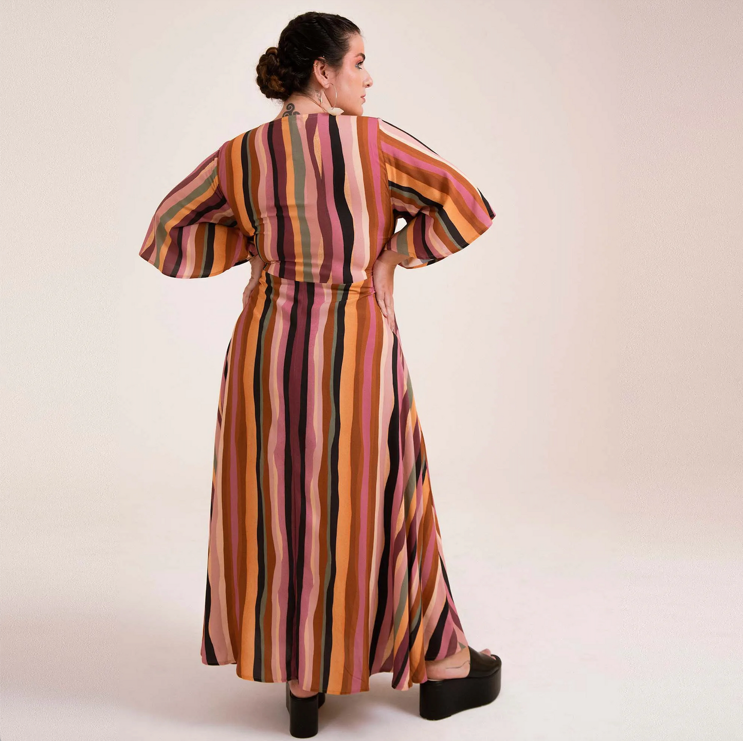 Long stripes dress