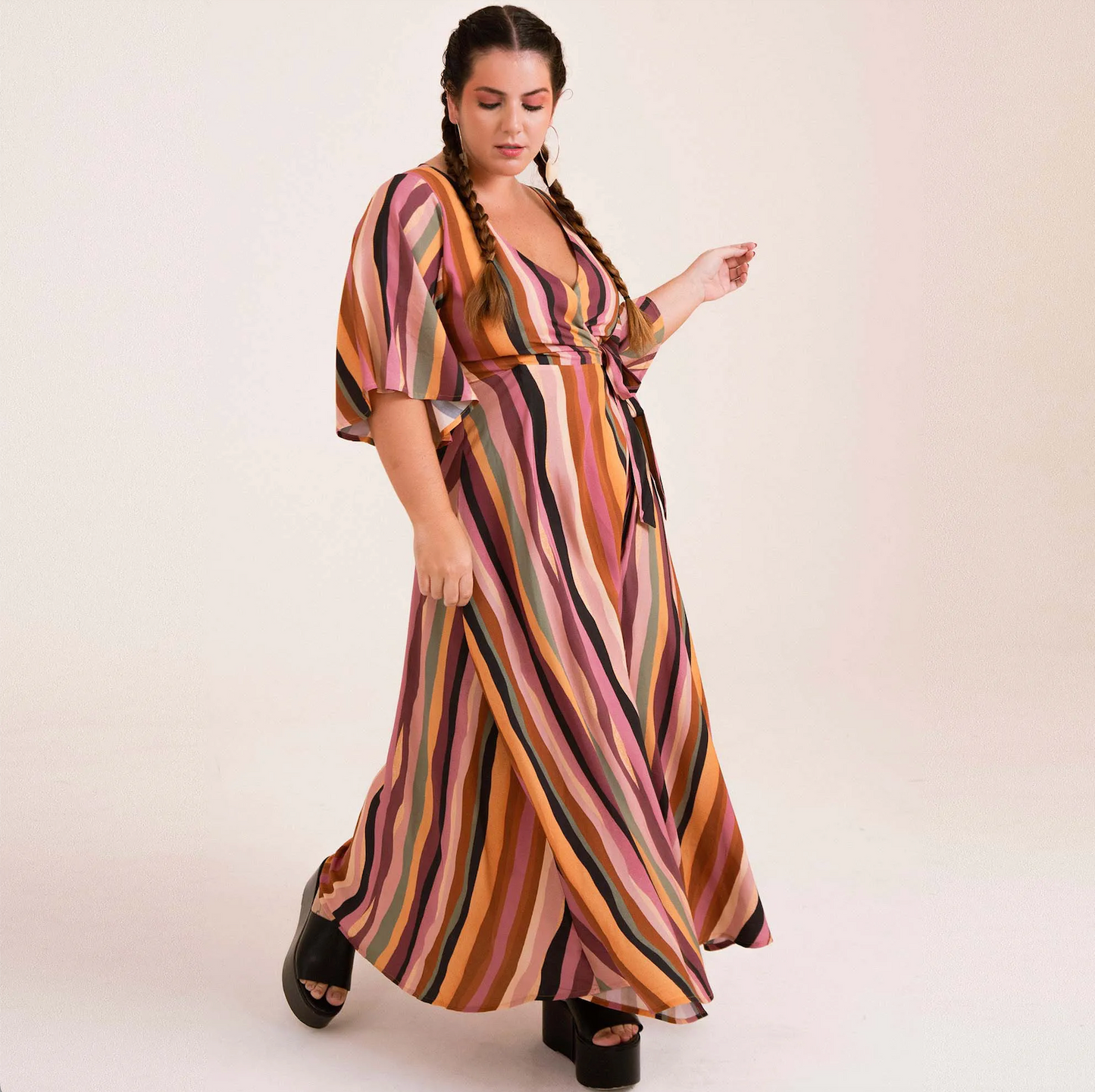 Long stripes dress