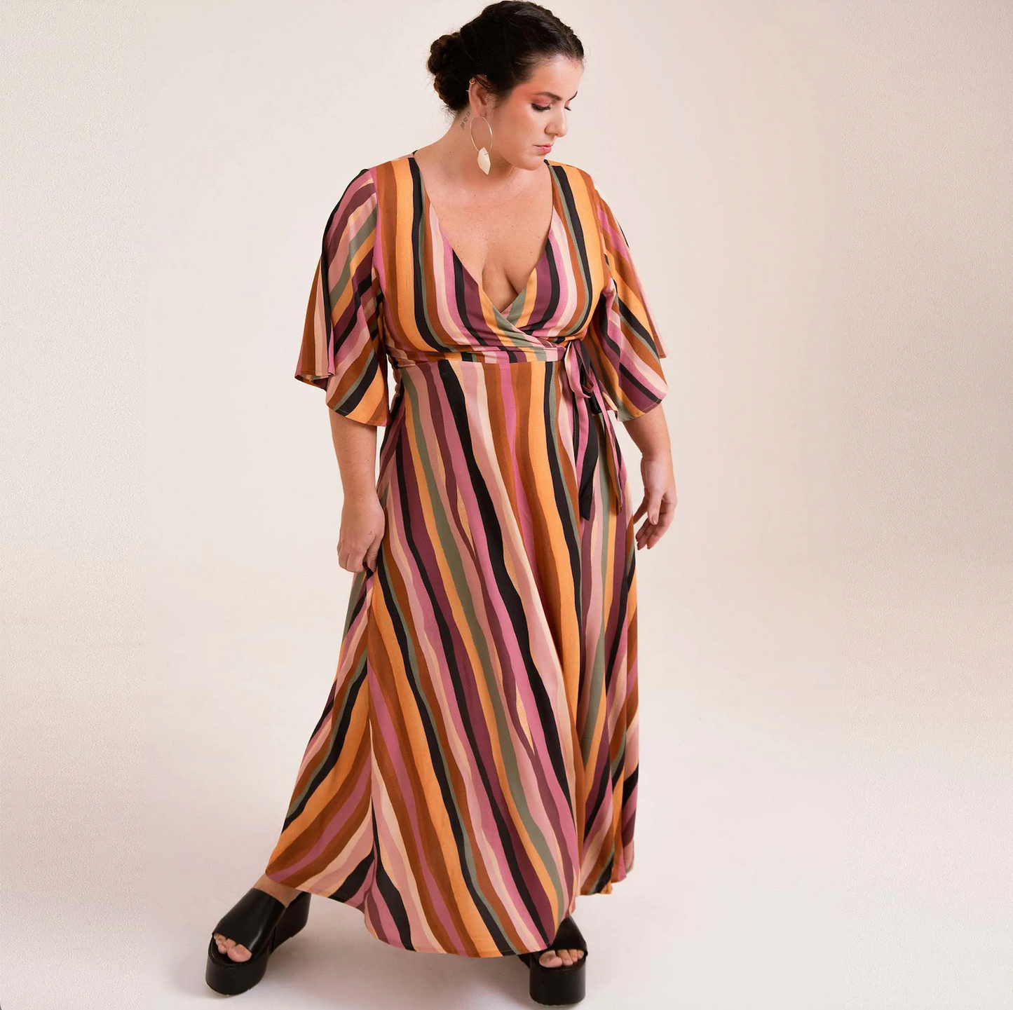 Long stripes dress