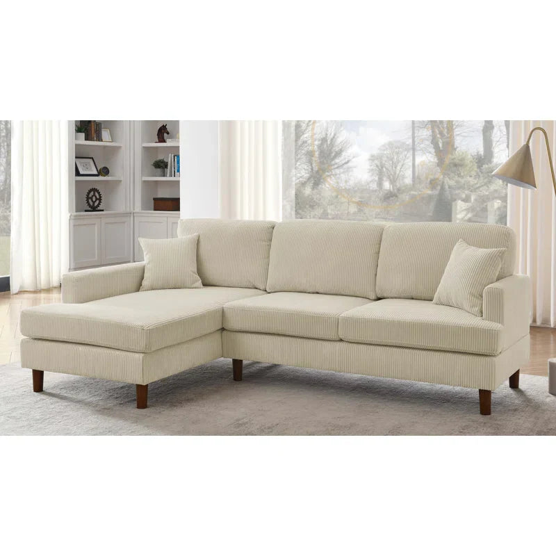 Avva 2 - Piece Corduroy Sectional