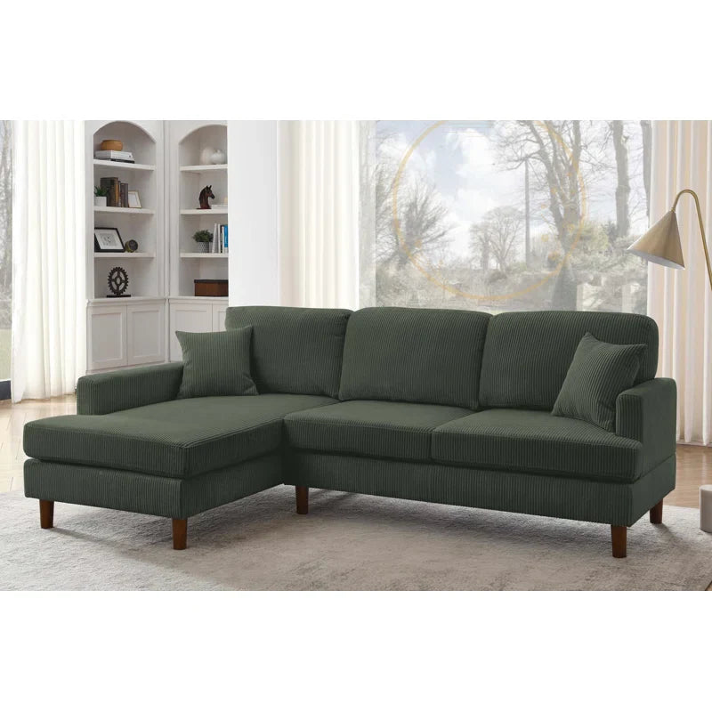 Avva 2 - Piece Corduroy Sectional